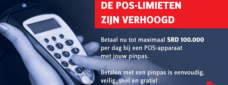 POS-limieten zijn verhoogd!